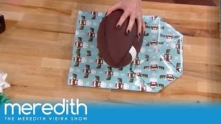 How To Wrap Oddly Shaped Gifts  The Meredith Vieira Show [upl. by Janka]