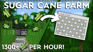 Minecraft Sugar Cane Farm  1300 Per Hour  120 [upl. by Ainesej]