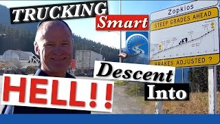 The Downhill Descent on Canadas Coquihalla Highway  Air Brake Smart [upl. by Myrvyn30]