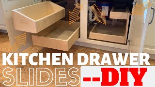 DIY Kitchen Drawers  Slides [upl. by Dedrick]