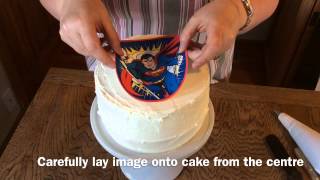 Using an Edible Icing Image [upl. by Annayehc]