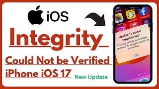 Integrity could not be verified iphone  Integrity could not be verified iPhone iOS 2024 [upl. by Renrew]