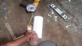 Instalar una canaleta de tubo pvcInstalling a Pvc Tube Channel [upl. by Blunt]