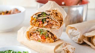 Vegan Rice amp Bean Burritos 🌯 FreezerFriendly [upl. by Anesor]