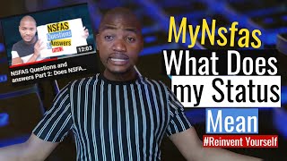 What does your NSFAS status mean Are you funding eligible or not [upl. by Linsk449]