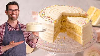 The Most AMAZING Vanilla Cake Recipe [upl. by Shivers]