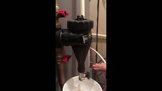 Cleaning a Fernox TF1 magnetic filter [upl. by Aveer]