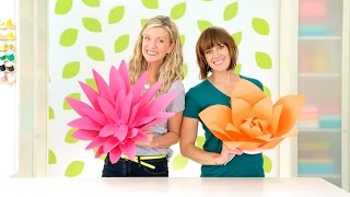 How to Make Giant Paper Flowers [upl. by Sirtemed]