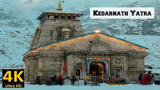 Kedarnath Yatra  Kedarnath Temple Uttarakhand  4k video ultra hd [upl. by Daeriam]