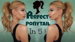 How To Do  THE PERFECT PONYTAIL  Hairstyle [upl. by Jeniece918]