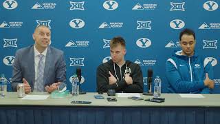 BYU Mens Basketball  Postgame Press Conference  Georgia State December 16 2023 [upl. by Risley]