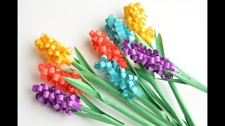 DIY Paper Hyacinth Flowers [upl. by Eniamurt]