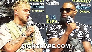 HIGHLIGHTS  HEATED JAKE PAUL VS TYRON WOODLEY TRASH TALK ROUND 2 PRESS CONFERENCE amp LA ENCOUNTER [upl. by Madanhoj]