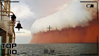 Top 10 Scariest Tsunamis Caught On Camera [upl. by Toshiko716]