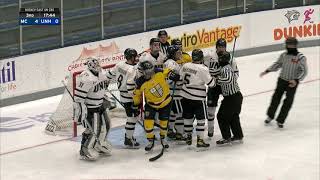 UNH Mens Hockey vs Merrimack Highlights 12221 [upl. by Rep]