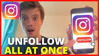 How To Unfollow Everyone On Instagram At Once NEW WAY 2025 [upl. by Alletse]