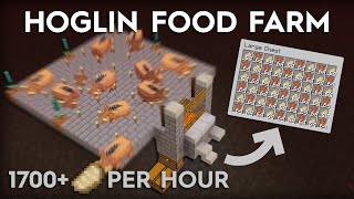 Minecraft Hoglin Food and Leather Farm  Super Easy  120 [upl. by Coleman]