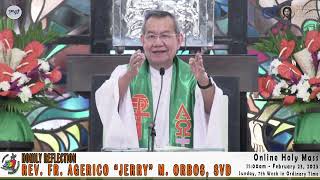 Homily Reflection of Rev Fr Jerry Orbos SVD [upl. by Edac]