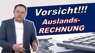 Auslandsrechnung Darauf musst du achten [upl. by Cott564]