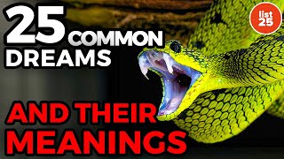 25 Most Common Dreams And Their MEANINGS [upl. by Illib753]