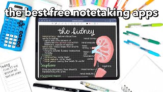 the BEST FREE notetaking apps 🌷 [upl. by Benton]