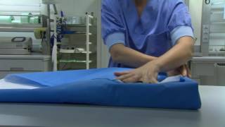 How to Fold Sterilisation Wrap Envelope Method [upl. by Dam]