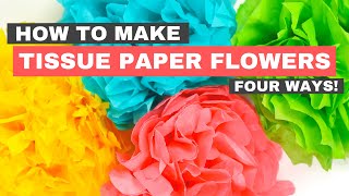 Make Your Own Tissue Paper Flowers [upl. by Norreg]