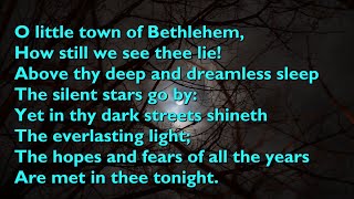 O Little Town of Bethlehem Tune Forest Green  4vv with lyrics for congregations [upl. by Asilrahc]