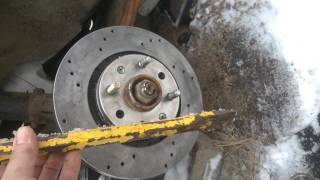 How to replace Wheel lug studs bolts on Aveo or Chevy Cruize [upl. by Jaquelyn]