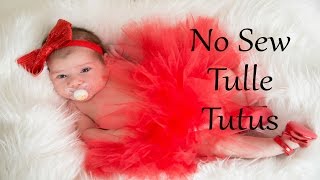 No Sew Tulle Tutu  Two Different Ways [upl. by Conny]