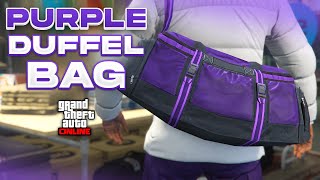 EASY How To Get The Purple Duffel Bag On Any Outfit In GTA 5 Online [upl. by Bianca]