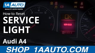 How to Reset Service Light 0409 Audi A4 [upl. by Audra]