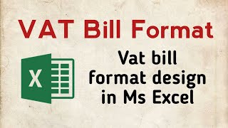 Vat bill format in Nepal  Vat Bill Design in MS Excel [upl. by Jewelle143]