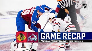 Blackhawks  Avalanche 1019  NHL Highlights 2023 [upl. by Imoen]