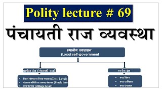 पंचायती राज व्यवस्था  PANCHAYATI RAJ SYSTEM IN INDIA  INDIAN POLITY LECTURE 69 [upl. by Ytsur]