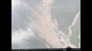 kedarnath disaster View fromheli 22062013 [upl. by Bowden]