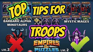 Top 10 Empires amp Puzzles Life Hacks [upl. by Goodspeed215]