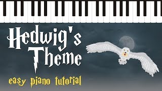 Hedwigs Theme from Harry Potter  Easy Piano Tutorial  Hoffman Academy [upl. by Yereffej650]