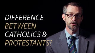 What is the difference between Catholics and Protestants [upl. by Anitsyrhk]