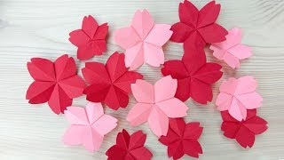 🌸 Paper CHERRY BLOSSOM 🌸  DIY  Paper Flower  Paper Craft  TUTORIAL [upl. by Cooke]