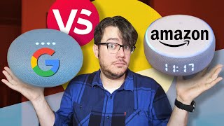 Google Nest Mini vs Echo Dot with Clock Full comparison [upl. by Rimhsak466]