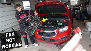 WHY RADIATOR FAN DOES NOT WORK ON CHEVROLET CRUZE SONIC COOLING FAN NOT WORKING [upl. by Airyt]