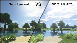 Seus Renewed VS Seus V110 Ultra Shaders ComparisonMinecraft 116 [upl. by Ajani]