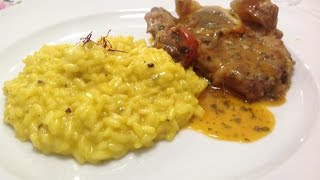 Risotto alla Milanese con Ossobuco [upl. by Stutman]