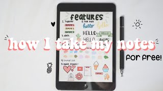 how i take notes on ipad mini 1 free app in depth tutorial [upl. by Cormier]