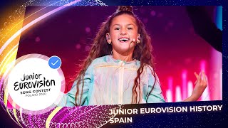 The country that always reaches top 4 Spain at the Junior Eurovision Song Contest 🇪🇸 [upl. by Leumel]