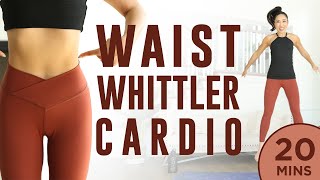 20 minute Waist Whittler Cardio Pilates Workout  7 Day Ab Challenge do this video every day [upl. by Sitoiyanap]