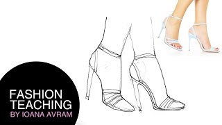 How to draw feet with shoes for beginners [upl. by Acila]