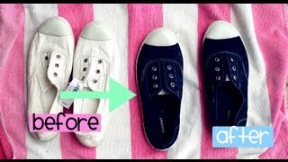 HOW to DYE your SHOES EASIEST WAY [upl. by Ardie]