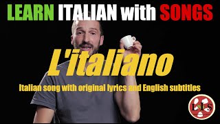 Italian Song quotLitalianoquot with lyrics English translation and explanations [upl. by Fillender]